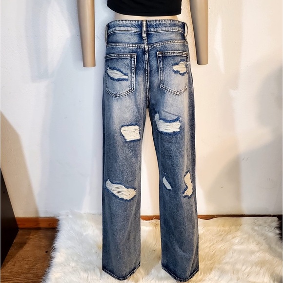 Fashion Nova Womans Jeans Medium-Wash Size 5 - Picture 5 of 14
